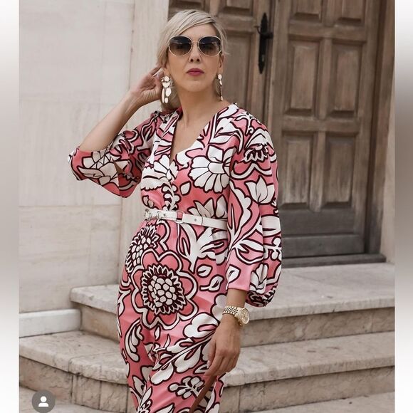 Zara satin floral tunic new with tags - Picture 5 of 8